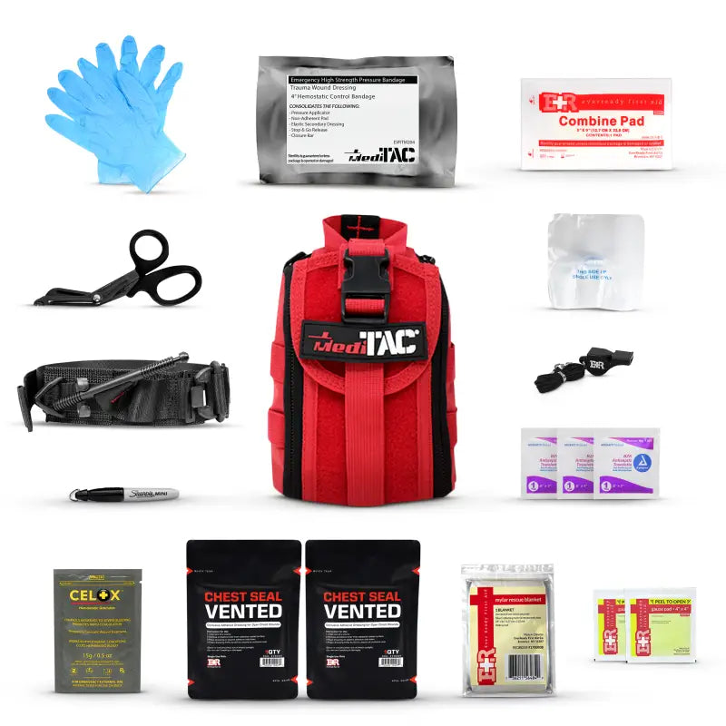 Medical First Aid Kit for First Responders, Firefighter, and Police Tactical IFAK Kit