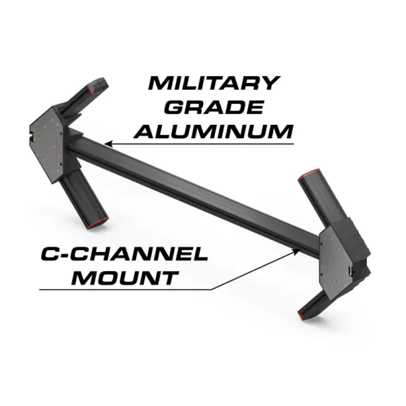 Military-grade aluminum C-channel mount for Feniex Quantum Arrow Board for first responders