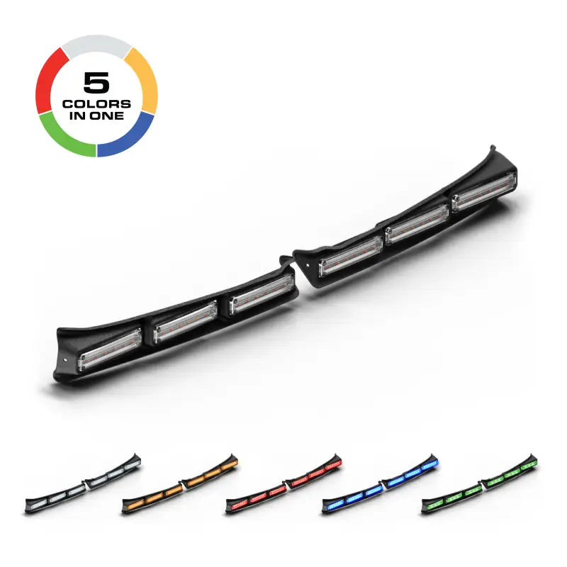 Multi-color LED light bar on Feniex Quantum 2.0 Spoiler Mount for first responders