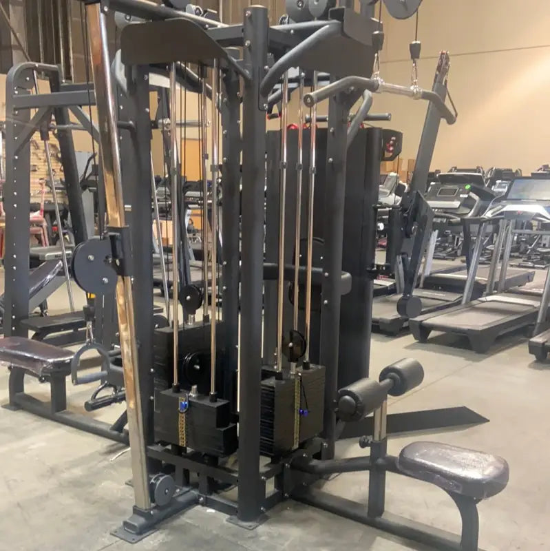Multi-station gym equipment for first responders firefighters and police training