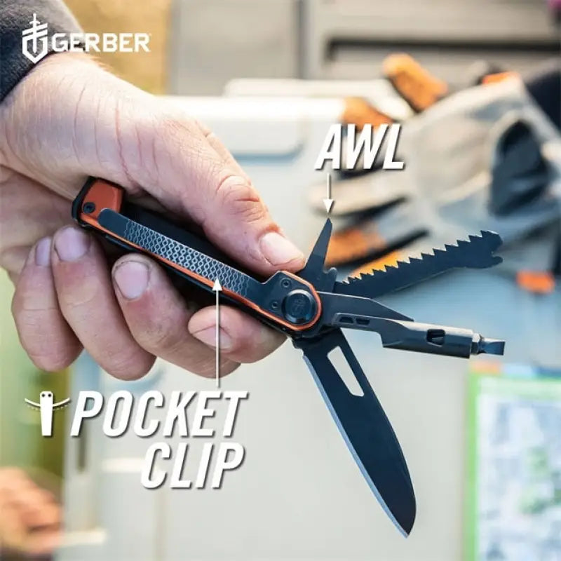 Gerber Gear 1064405 Armbar Trade multi-tool with knife saw and awl, limited lifetime warranty