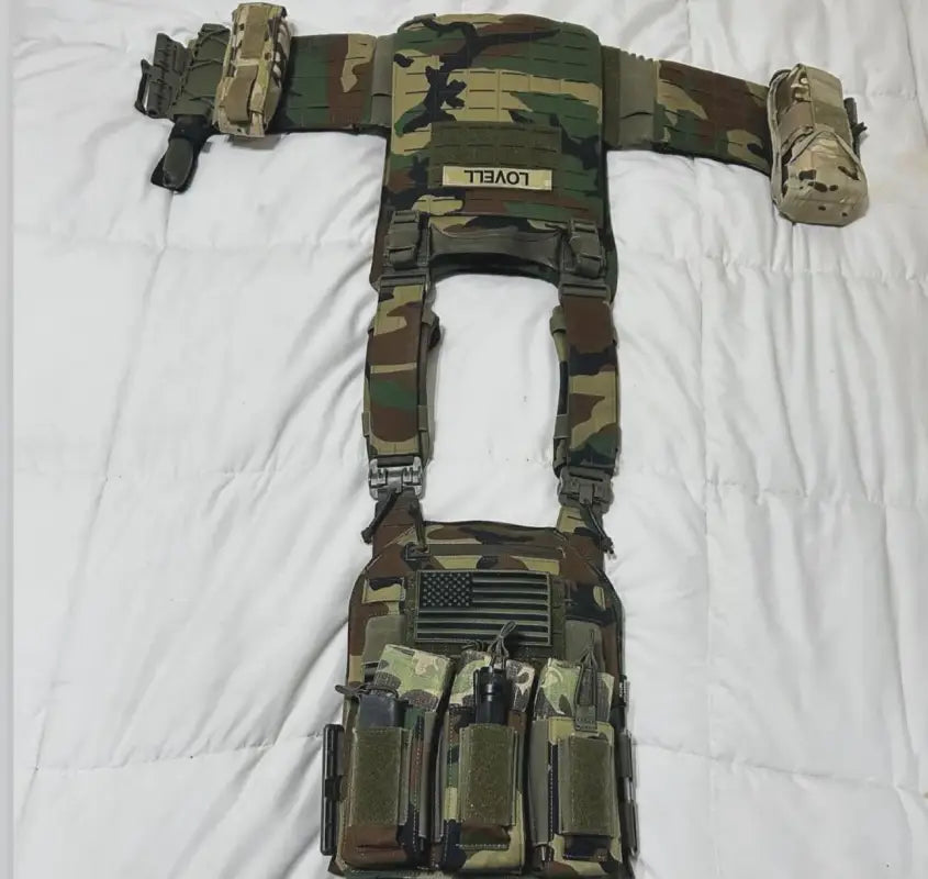 Redemption Tactical CRUSADER 2.0 plate carrier vest with multicam combat design and magazine pouches