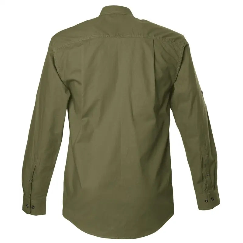 Olive green Safari Shirt for Men with two chest pockets to carry essential outdoor gear