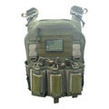 Olive green Redemption Tactical CRUSADER 2.0 plate carrier vest with magazine pouches and standard 10x12 plate slot