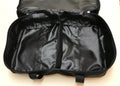 Open Wildland Fire Gear Bag with suede leather wrap and interior compartments