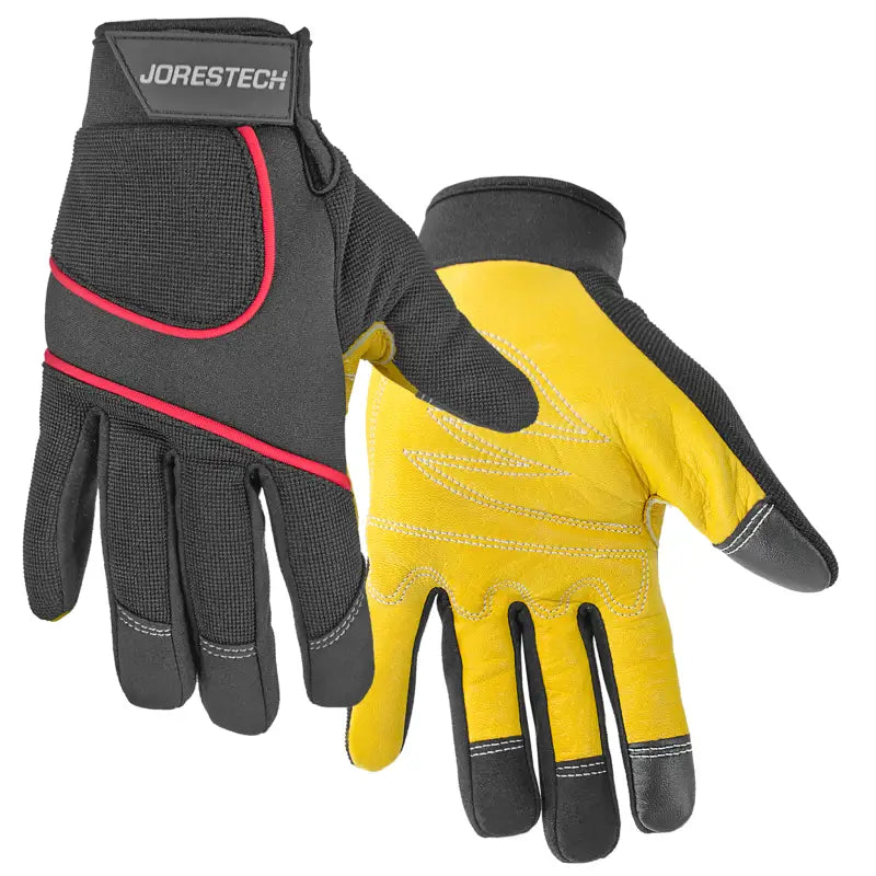 Touchscreen Safety Work Gloves with Leather Palms for enhanced grip and protection