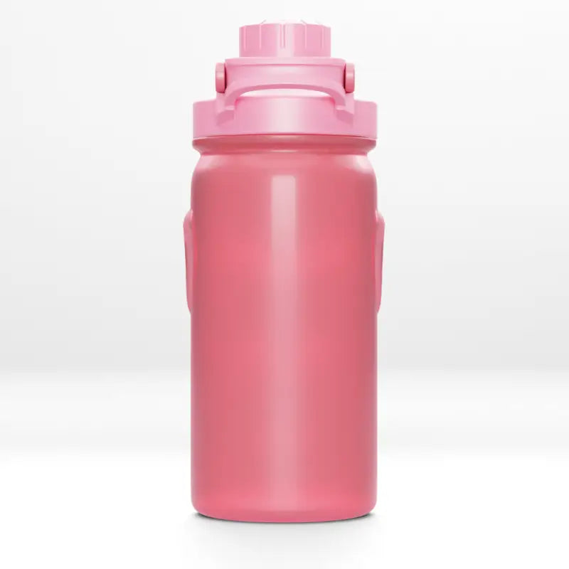 Pink plastic shaker bottle from Harambe Shaker Bottles, perfect for fitness