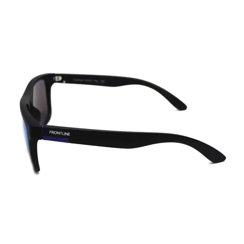 Black-framed sunglasses with dark lenses from Pomona Guardian for frontline optics