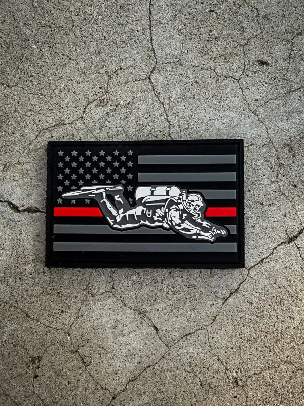 PVC Hero Patch - THIN RED LINE - Accessory