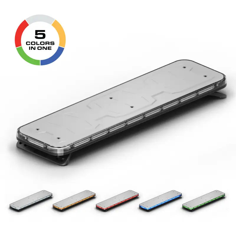 Rectangular emergency light bar featuring Feniex Quantum 2.0 GPL Light Bar design