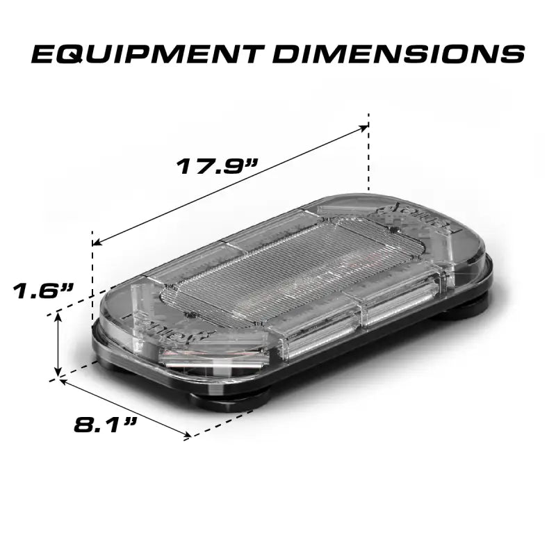 Rectangular LED emergency mini light bar for Feniex Quantum 2.0 18 inch mini light bar