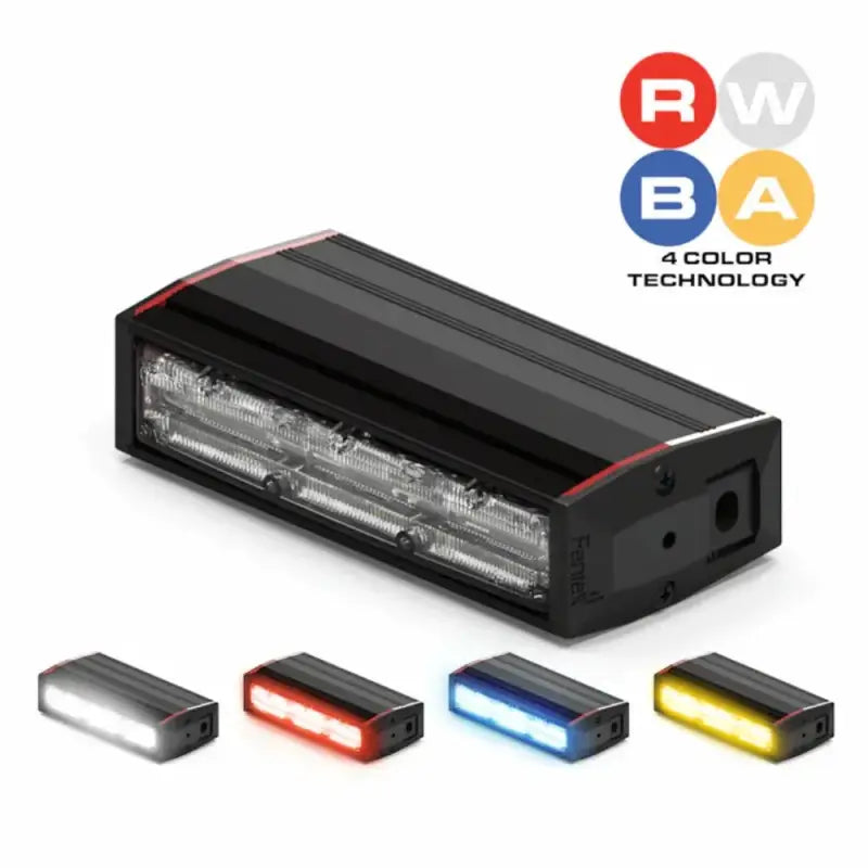 Rectangular LED warning light on Feniex QUAD Stick Light for first responders