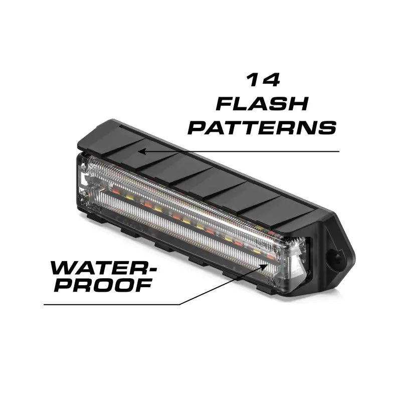 Rectangular LED warning light from Feniex Q Series Surface Mount for durable safety visibility