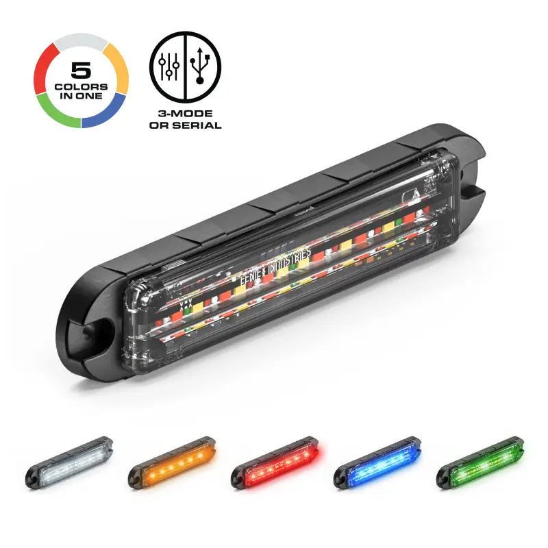 Rectangular LED Light Bar with Surface Mount and Q-Link Device for Feniex Q Series