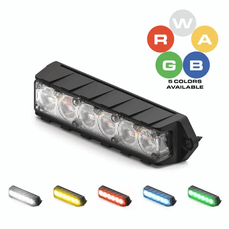 Rectangular LED light bar for first responders Feniex Fusion-S surface mount lighting