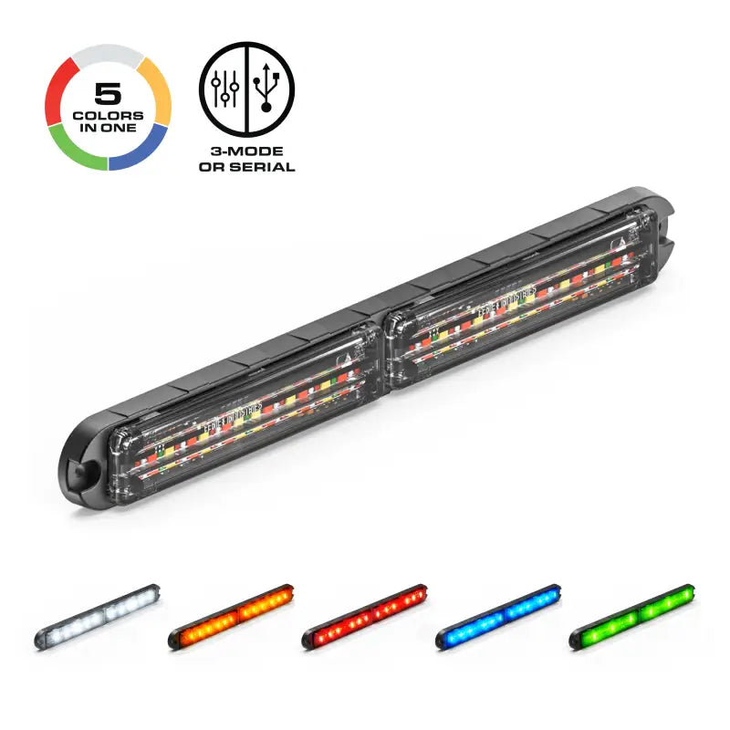 Feniex Q Series Flat Wide Surface Mount LED Light Bar with surface mount light heads