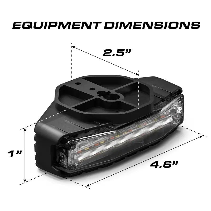 Feniex Q Series Under Mirror Puck with Rectangular LED Light and Mounting Bracket