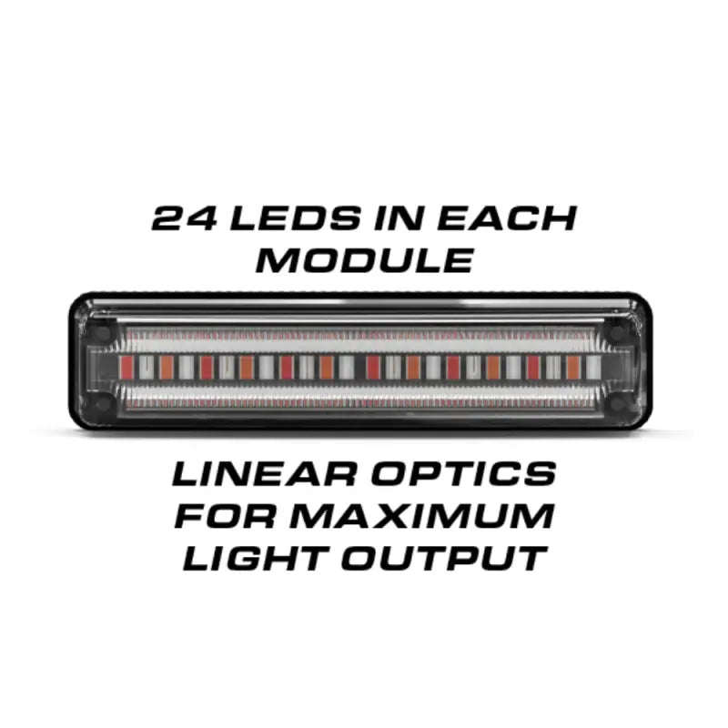 Rectangular LED light module for Feniex Quantum 2.0 interior rear light bar