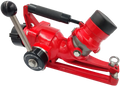 Red fire hose nozzle with black handle for Portable Monitor 500GPM