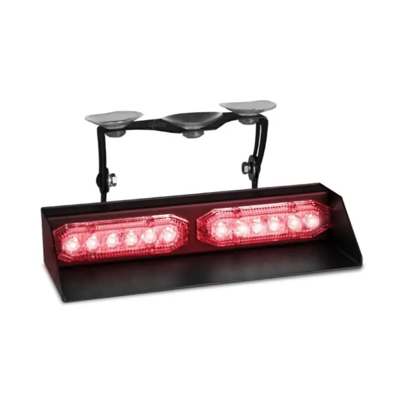 Red LED emergency dash light with suction cup mount for U-Lite 2X Dash, ideal for first responders