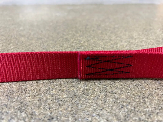 Red nylon loop rescue strap with black logo for Double Loop Rescue FFDLRS - R60