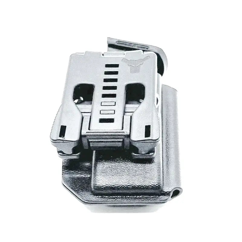 Silver-colored belt clip holster for Ruger Security 9mm magazine pouch compatible with SIG P365 P365XL
