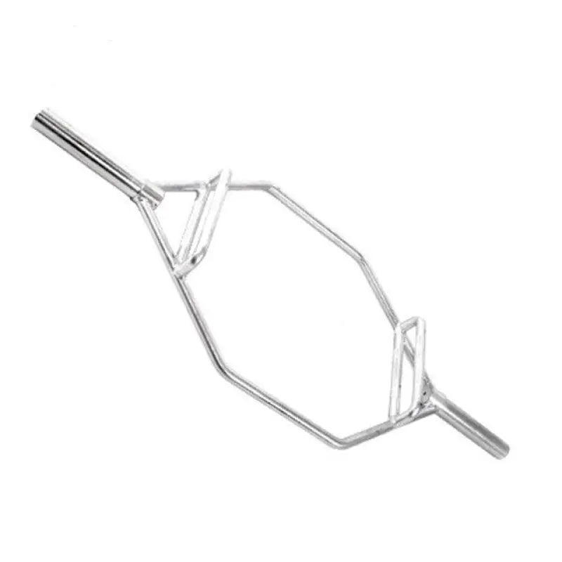 Silver hexagonal barbell for SFE Olympic Zinc Plated 60’’ Hex/Shrug Bar