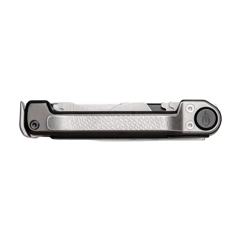 Silver multi-tool Gerber Gear 1064397 Armbar Scout Onyx with limited lifetime warranty
