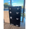Stack of SFE Foam Plyo Boxes in a 5-piece set for versatile workouts and training