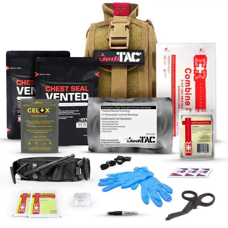 Tactical IFAK Kit for First Responders Firefighter Police Emergency Medical Use