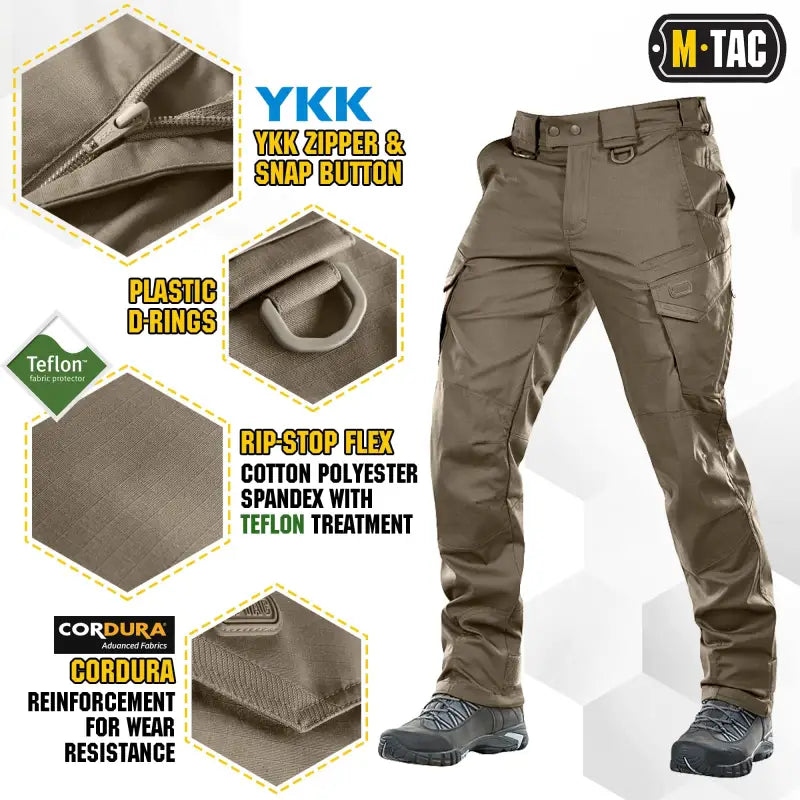 M-Tac Tactical Pants Aggressor Gen.II Flex with YKK zippers and Cordura reinforcement