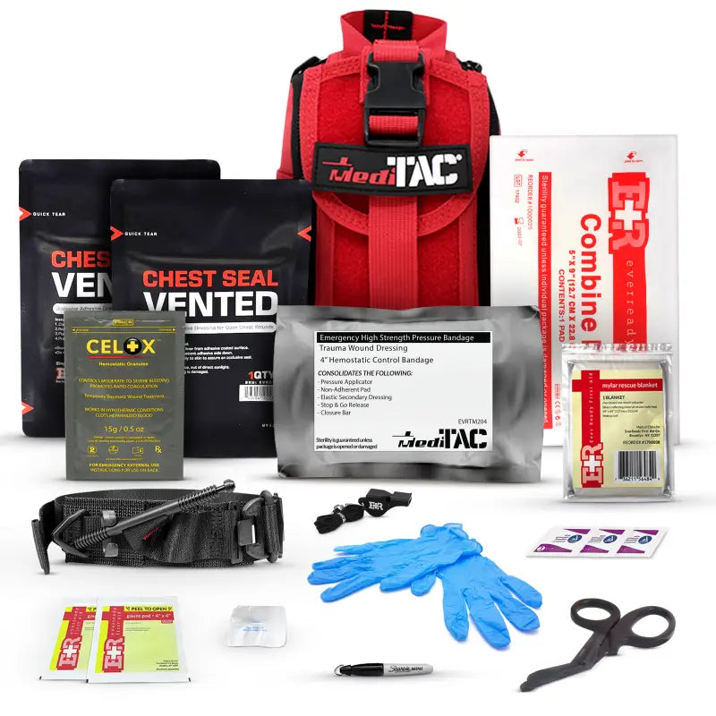 Trauma First Aid Kit for First Responders Firefighter Police Tactical IFAK Kit
