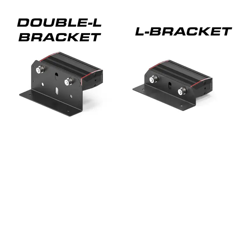 Black metal brackets for Feniex Q Series 100 Stick Light with Q-Link device and serial technology