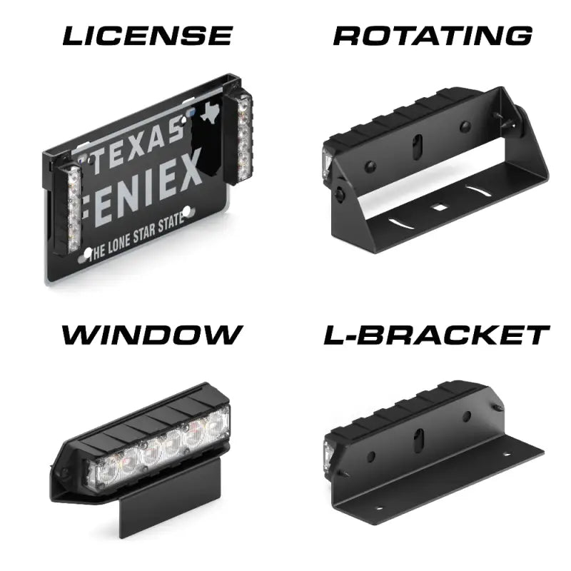 Feniex Fusion-S Surface Mount emergency lighting for first responders’ vehicle mounting options