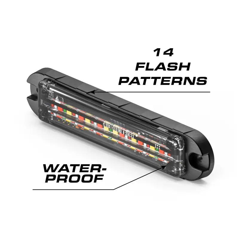 Waterproof LED strobe light with surface mount for Feniex Q Series Flat Surface Mount and Q-Link device