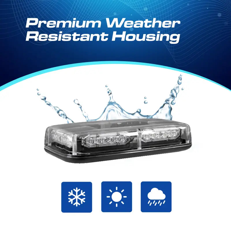 Weather-resistant LED light bar on UBL U-Lite Mini Light Bar for durable lighting