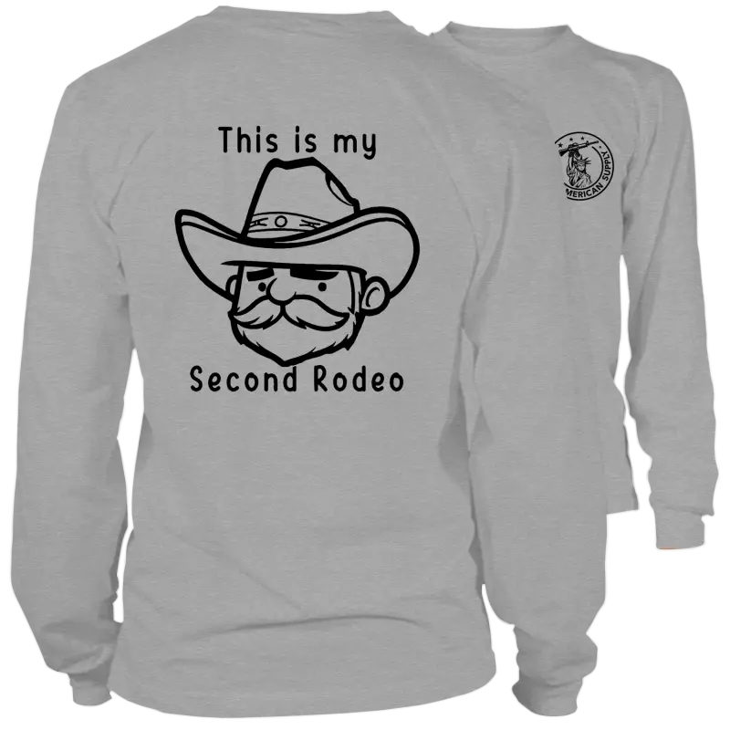White long sleeve safety shirt from My Second Rodeo in safety yellow hi-vis style