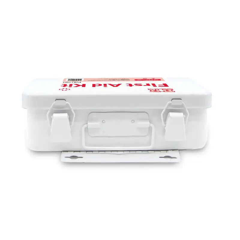 White metal case 10-Person First Aid Kit for firefighters and first responders
