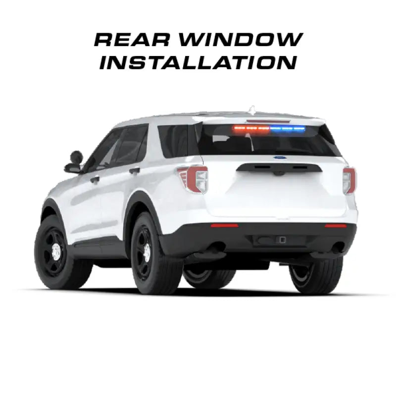 White police SUV with Feniex Quantum 2.0 600 Stick Light for first responders