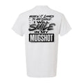 White Mugshot Safety Yellow T-Shirt with printed text, ideal safety yellow t-shirt