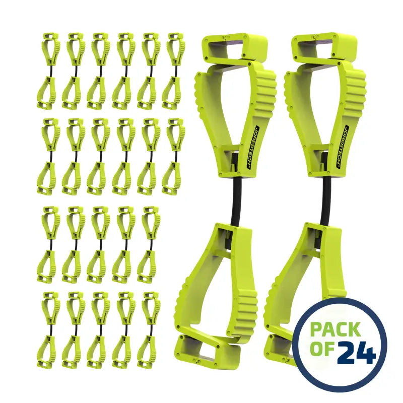 Yellow cable management clips for Glove Clip Safety Holder ideal for organized workspace