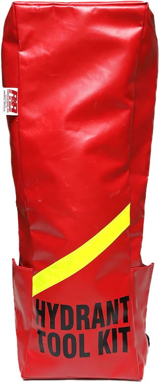 HYDRANT BAG - A durable hydrant operation bag designed with a Velcro® closure for easy access while wearing gloves, featuring a molded Tuff Bottom for strength.