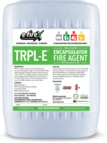 E-FireX Lithium-Ion Battery Fire Suppression System | Advanced Encapsulator Agent