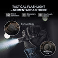 Features of the E9R GEN4 - 2,550 Lumen Tactical EDC Flashlight including its tactical strobe function and brightness settings.