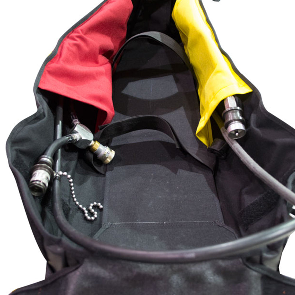 FDTN RIT Entry Bag with drag strap design, ideal for securing to injured firefighters.