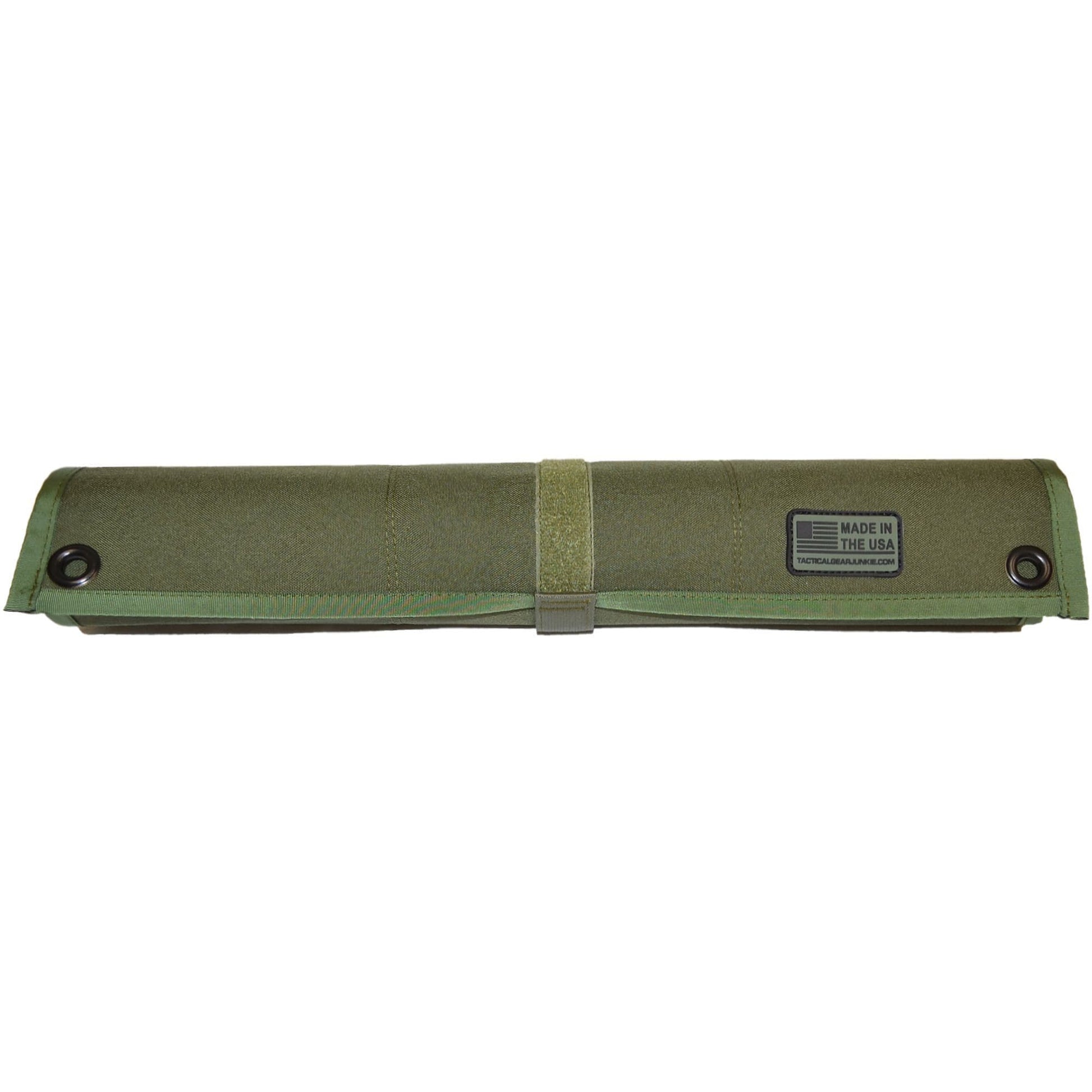 Tactical Patch Mat in a storage configuration, showing its compact design for transport.