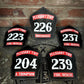 Traditional Panel Shield (1-1 Panel) Leather Helmet Front