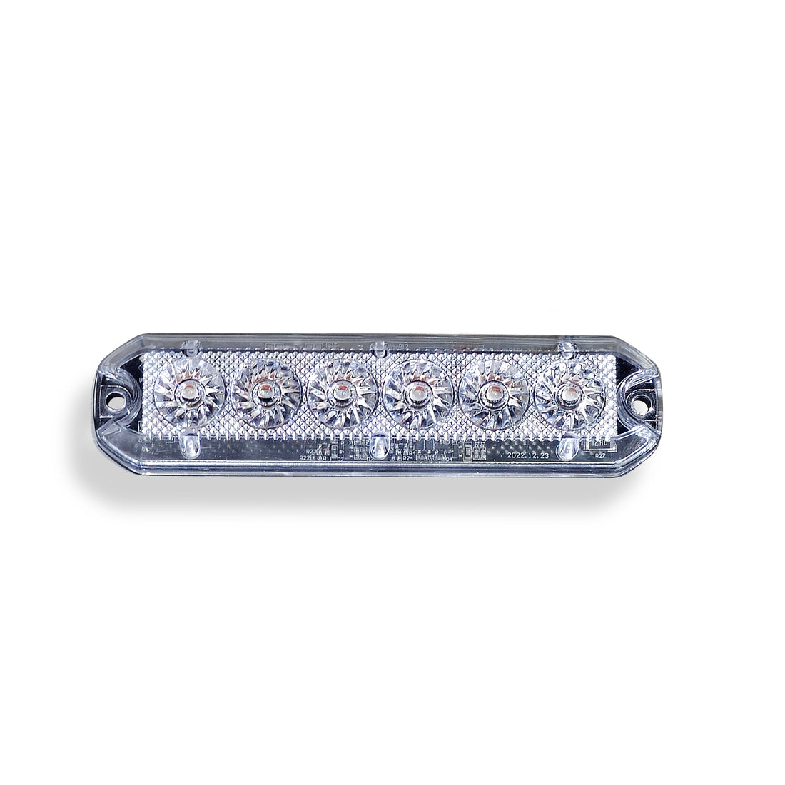 6 LED Emergency Vehicle Grille light - Surface mount showcasing its powerful beam and waterproof design.