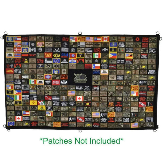 3’ x 5’ - Tactical Patch Mat - ’The Patch Junkie’ - Black CORDURA® - Accessories