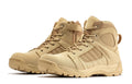 Side view of Botas Pro Sand Men's 6 inch Side Zipper Rubber Sole Tactical Boots BMP110 highlighting the convenient side zipper for easy wear.